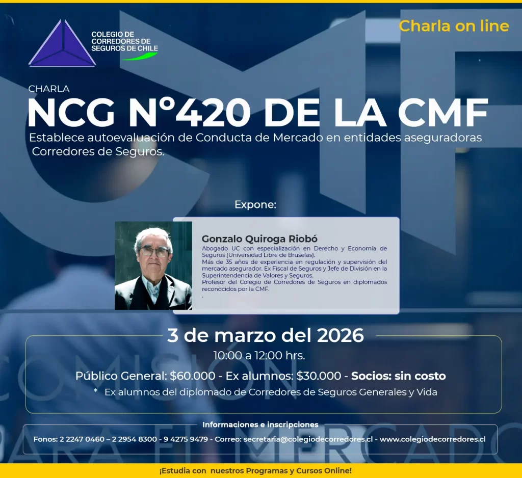 Charla especializada sobre la Norma de Carácter General N°420 de la Comisión para el Mercado Financiero (CMF),